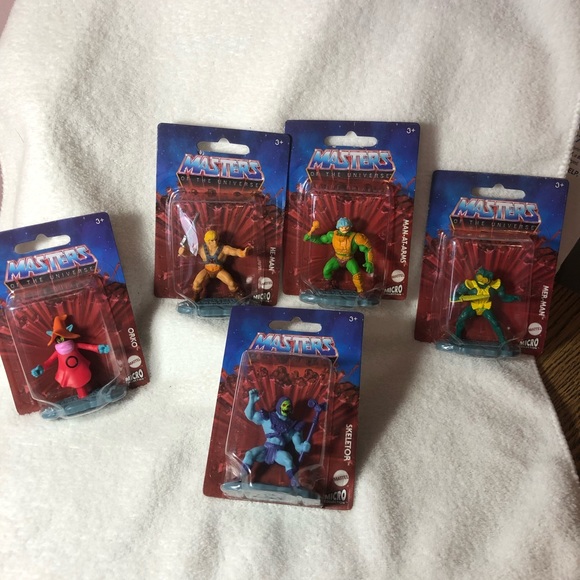 Mattel Masters of the Universe throwback retro mini figures HeMan Skeletor Orko - Picture 1 of 7